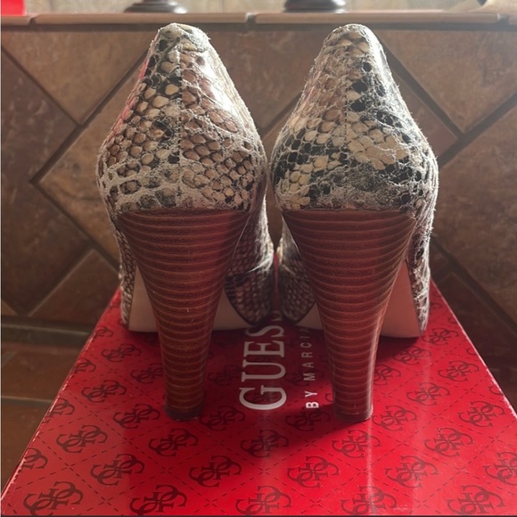 Guess by Marciano Ventura Snakeprint Heels - Picture 8 of 9